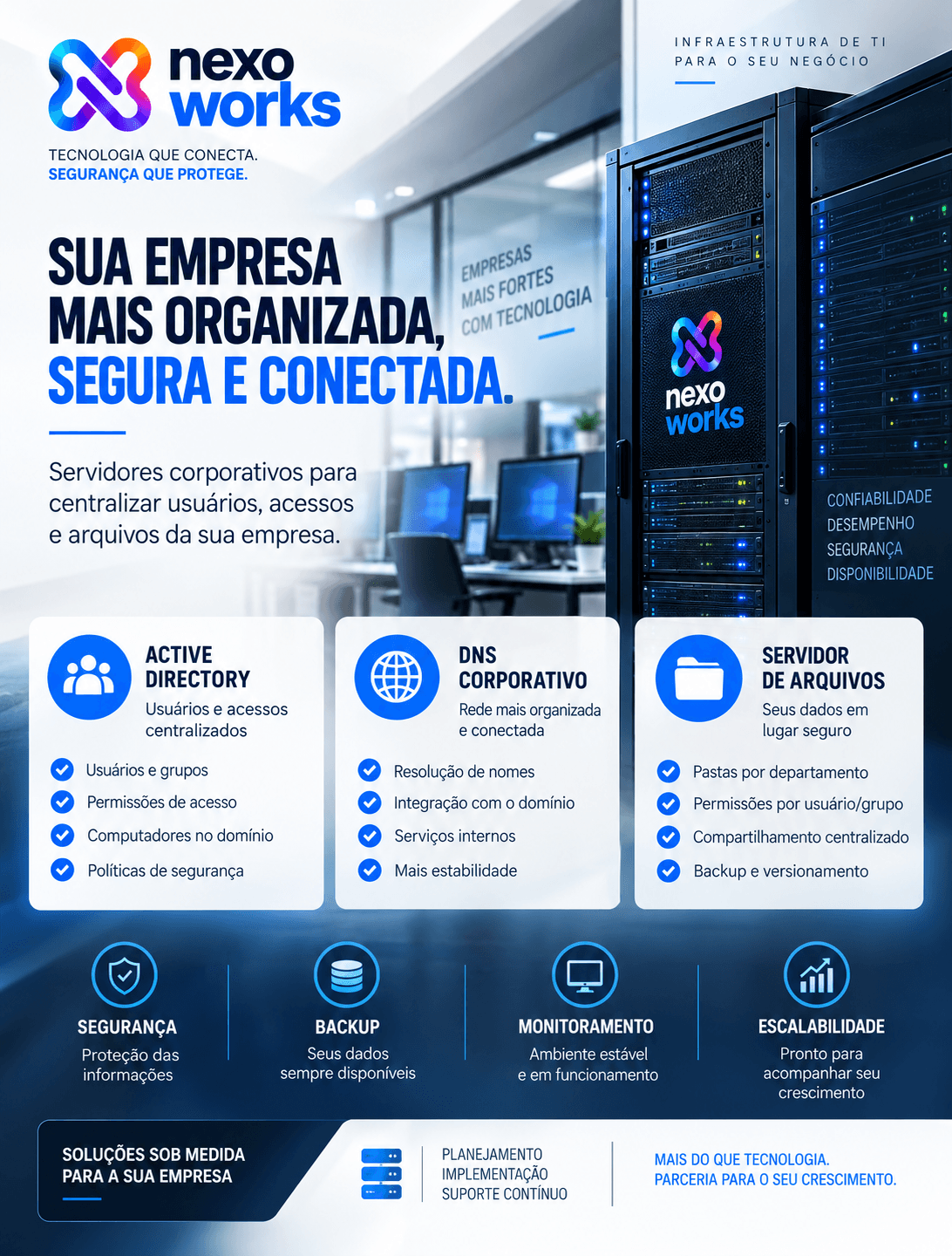 🖥️ Sua empresa precisa organizar usuários, computadores, acessos e arquivos?